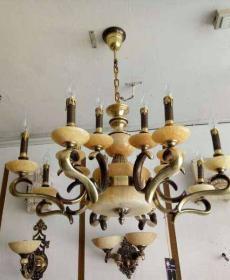 Đèn chùm đồng đá - MSP: 612NKFNL