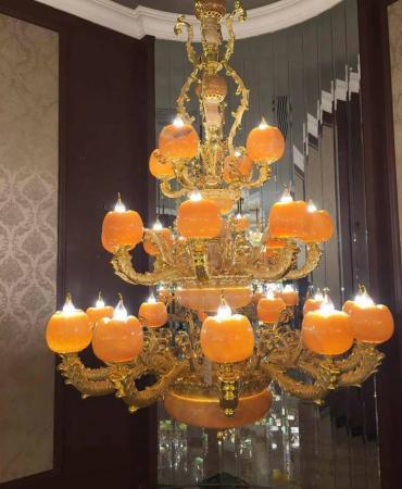 Đèn chùm Đồng đá