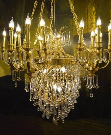 Đèn chùm đồng nến 1323HGKXY
