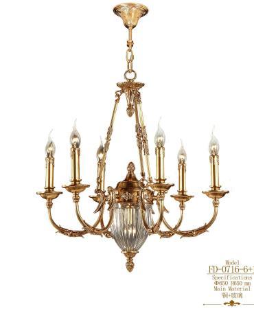 Đèn chùm đồng nến 1329FNZIU