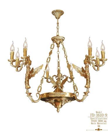 Đèn chùm đồng nến 1343BXDOZ