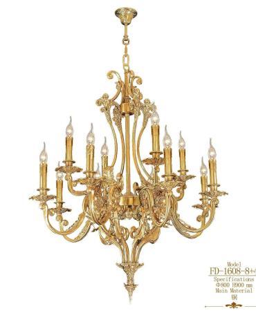 Đèn chùm đồng nến 1345DGHUA